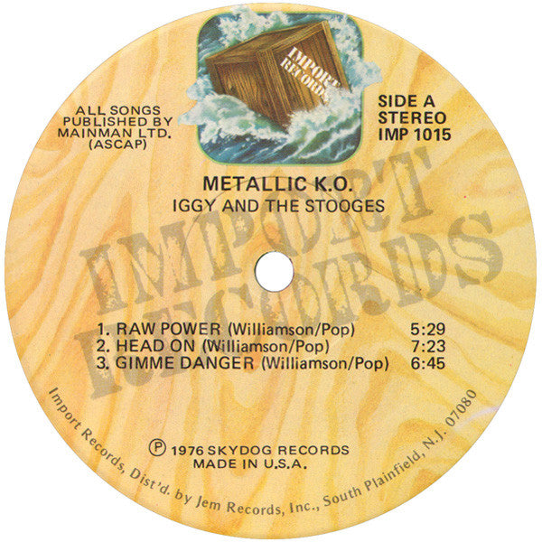 Iggy And The Stooges* : Metallic 'KO (LP, Album)