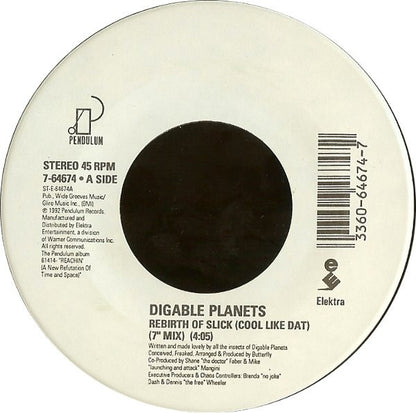 Digable Planets : Rebirth Of Slick (Cool Like Dat) (7", Single)