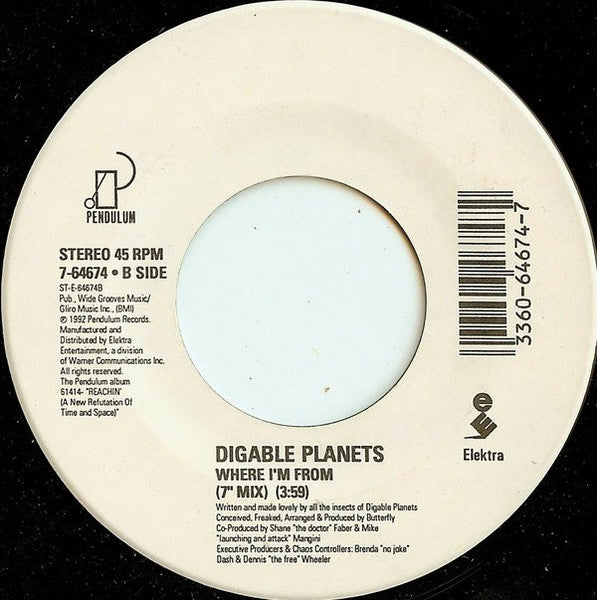 Digable Planets : Rebirth Of Slick (Cool Like Dat) (7", Single)