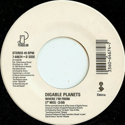 Digable Planets : Rebirth Of Slick (Cool Like Dat) (7", Single)