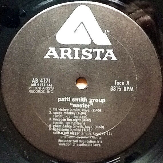 Patti Smith Group : Easter (LP, Album, Ter)