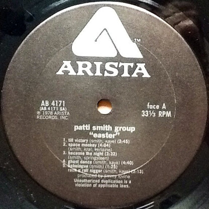 Patti Smith Group : Easter (LP, Album, Ter)