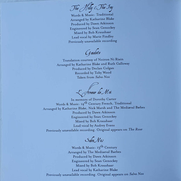 Mediæval Bæbes : Mistletoe And Wine (CD, Comp)