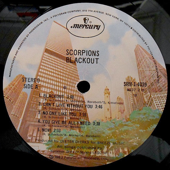 Scorpions : Blackout (LP, Album, 18 )