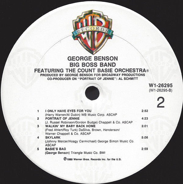 George Benson Featuring The Count Basie Orchestra : Big Boss Band (LP, Album, Club, Car)