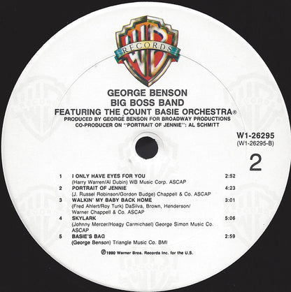 George Benson Featuring The Count Basie Orchestra : Big Boss Band (LP, Album, Club, Car)