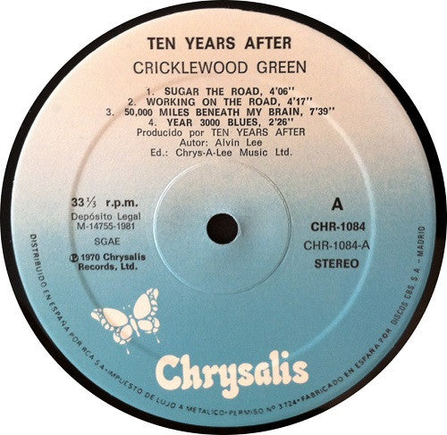 Ten Years After : Cricklewood Green (LP, Album, RE)