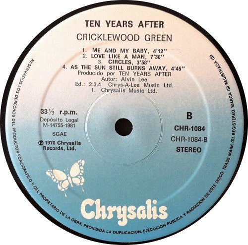 Ten Years After : Cricklewood Green (LP, Album, RE)