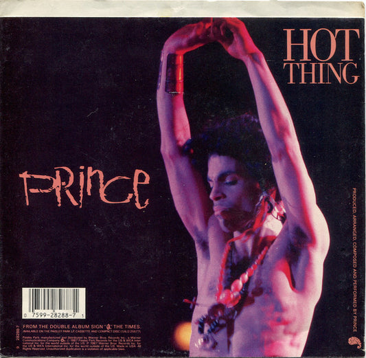 Prince : I Could Never Take The Place Of Your Man (7", Single, Spe)