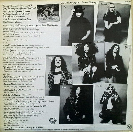Lynyrd Skynyrd : Second Helping (LP, Album, RP)