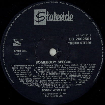 Bobby Womack : Somebody Special (LP, Comp, RE)