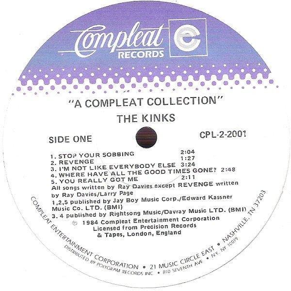 The Kinks : A Compleat Collection (2xLP, Comp)