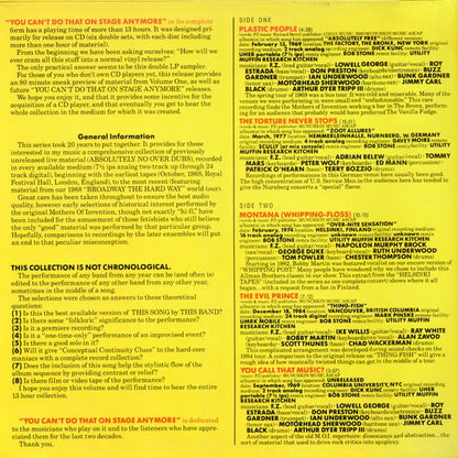 Zappa* : You Can't Do That On Stage Anymore (Sampler) (2xLP, Smplr)