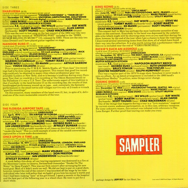 Zappa* : You Can't Do That On Stage Anymore (Sampler) (2xLP, Smplr)