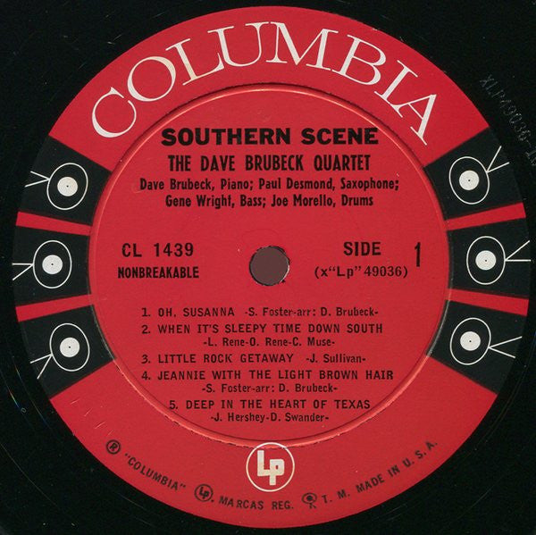 Dave Brubeck Quartet*, Trio* And Duo* : Southern Scene (LP, Album, Mono)