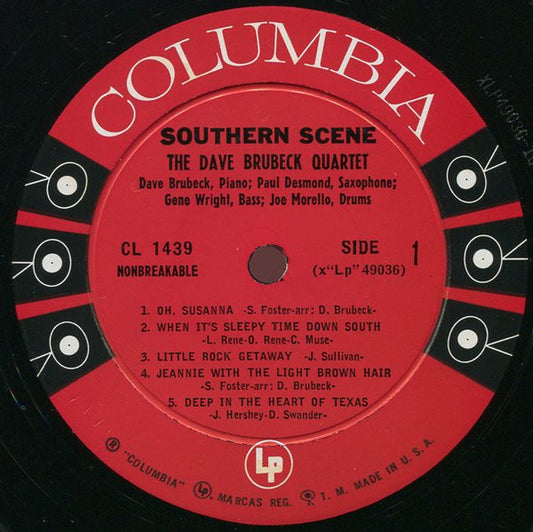 Dave Brubeck Quartet*, Trio* And Duo* : Southern Scene (LP, Album, Mono)