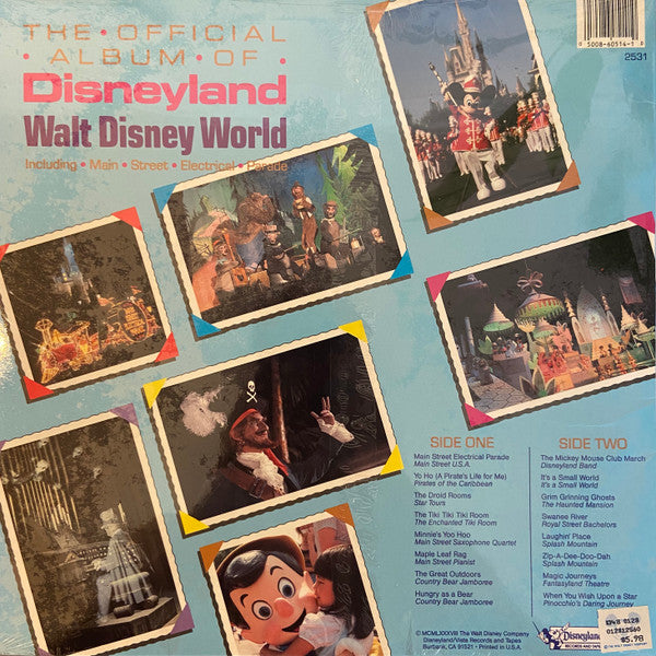 Various : The Official Album Of Disneyland / Walt Disney World (LP, Album)