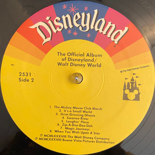 Various : The Official Album Of Disneyland / Walt Disney World (LP, Album)