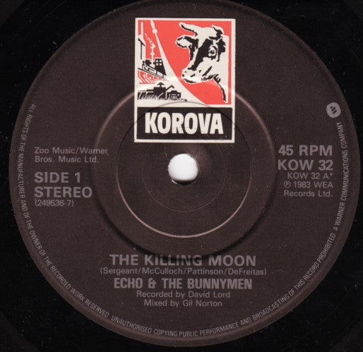 Echo & The Bunnymen : The Killing Moon (7", Single, EMI)