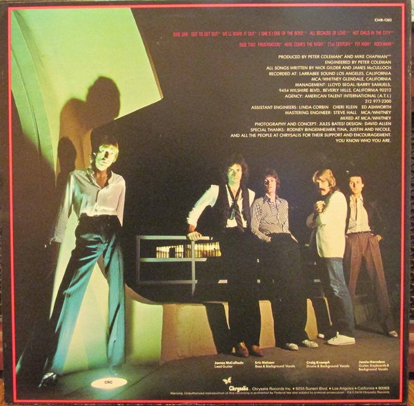 Nick Gilder : City Nights (LP, Album, Club)