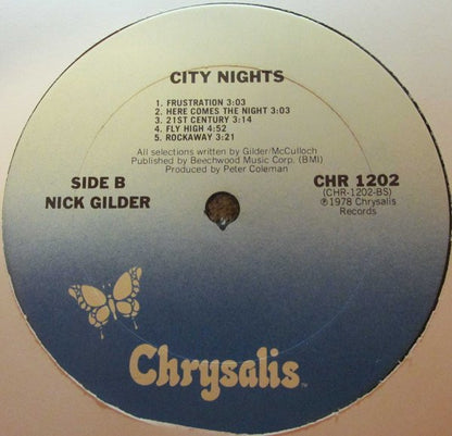 Nick Gilder : City Nights (LP, Album, Club)