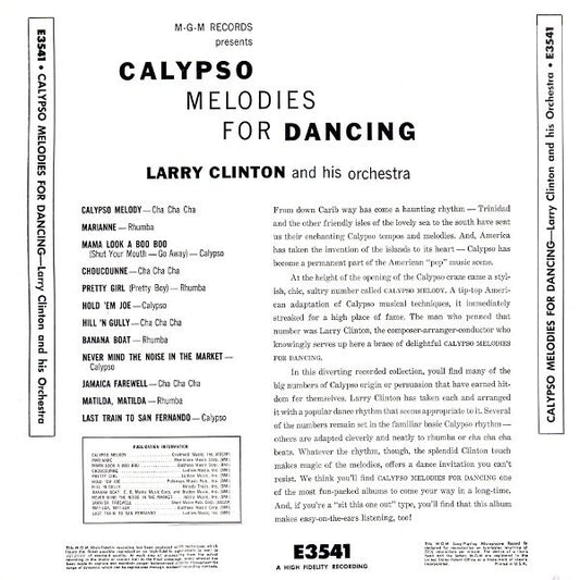 Larry Clinton And His Orchestra : Calypso Melodies For Dancing (LP, Mono)