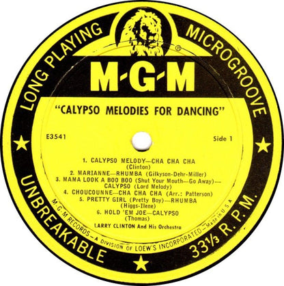 Larry Clinton And His Orchestra : Calypso Melodies For Dancing (LP, Mono)