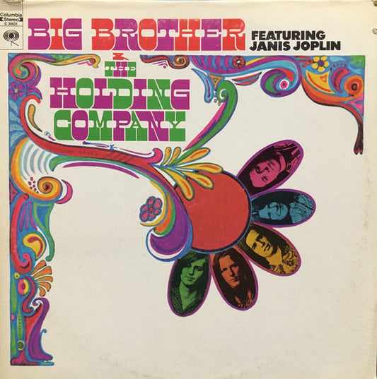 Big Brother & The Holding Company Featuring Janis Joplin : Big Brother & The Holding Company (LP, Album, RE, Pit)