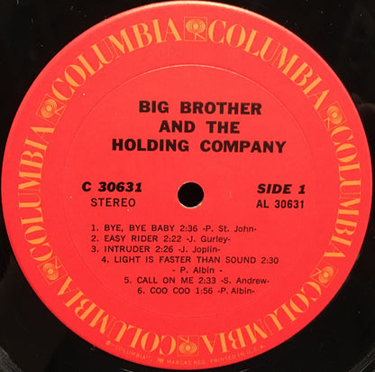 Big Brother & The Holding Company Featuring Janis Joplin : Big Brother & The Holding Company (LP, Album, RE, Pit)