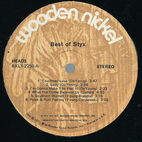 Styx : Best Of Styx (LP, Comp, Ind)