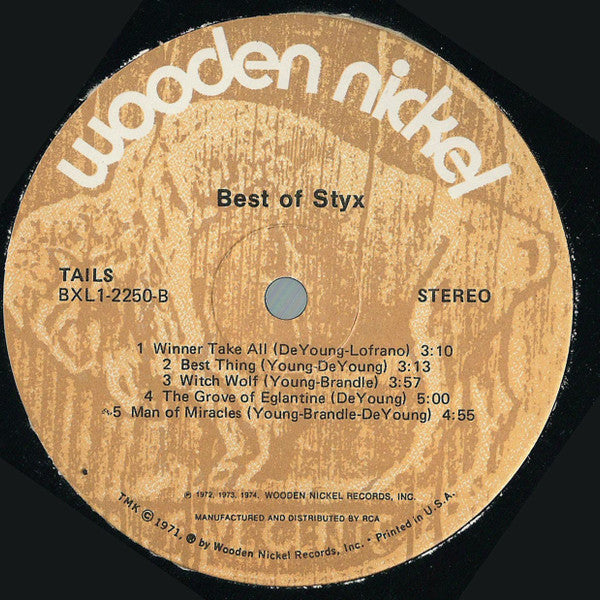 Styx : Best Of Styx (LP, Comp, Ind)