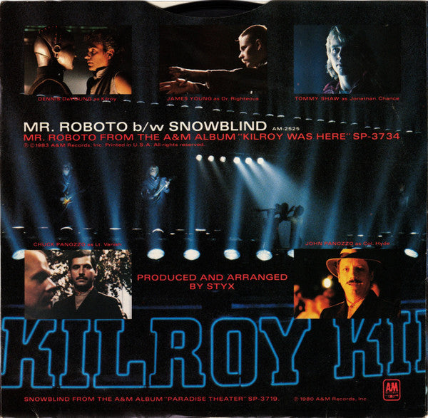 Styx : Mr. Roboto (7", Single, Styrene, Pit)