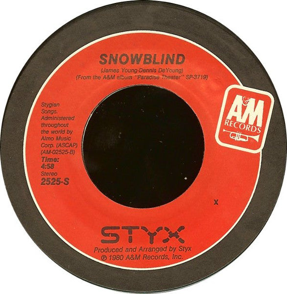 Styx : Mr. Roboto (7", Single, Styrene, Pit)