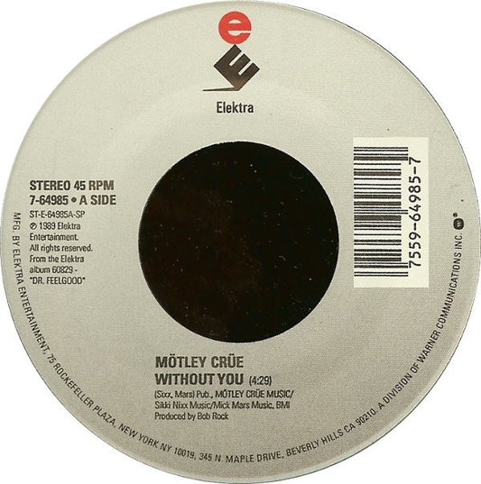 Mötley Crüe : Without You (7", Single)