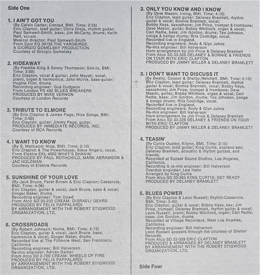 Eric Clapton : History Of Eric Clapton (2xLP, Comp, RI)