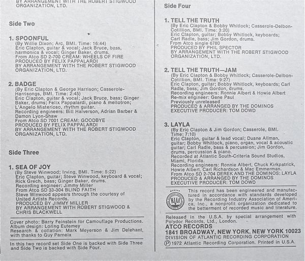 Eric Clapton : History Of Eric Clapton (2xLP, Comp, RI)