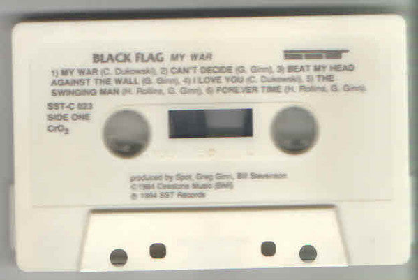 Black Flag : My War (Cass, Album, Whi)