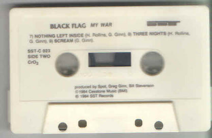Black Flag : My War (Cass, Album, Whi)