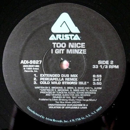 Too Nice : I Git Minze (12")