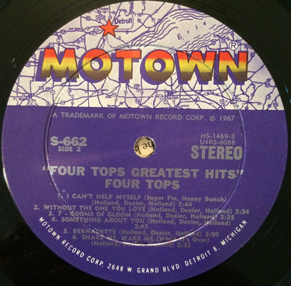 Four Tops : Greatest Hits (LP, Comp, Hol)