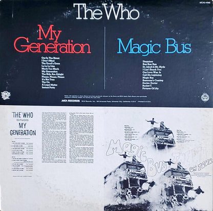 The Who : Magic Bus / The Who Sings My Generation (2xLP, Album, Comp, RE, Pin)