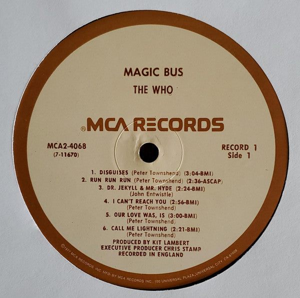 The Who : Magic Bus / The Who Sings My Generation (2xLP, Album, Comp, RE, Pin)