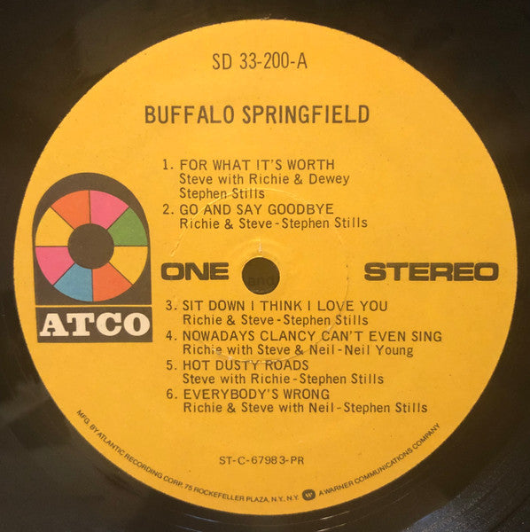 Buffalo Springfield : Buffalo Springfield (LP, Album, RE, PR;)