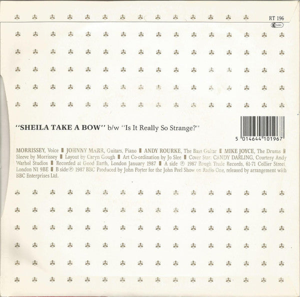 The Smiths : Sheila Take A Bow (7", Single, MPO)