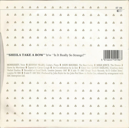 The Smiths : Sheila Take A Bow (7", Single, MPO)