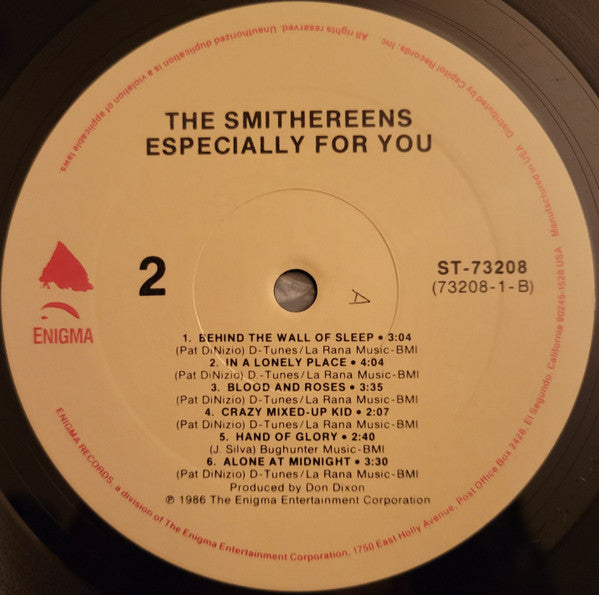 The Smithereens : Especially For You (LP, Album, All)