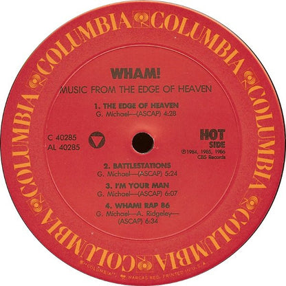 Wham! : Music From The Edge Of Heaven (LP, Album, Car)