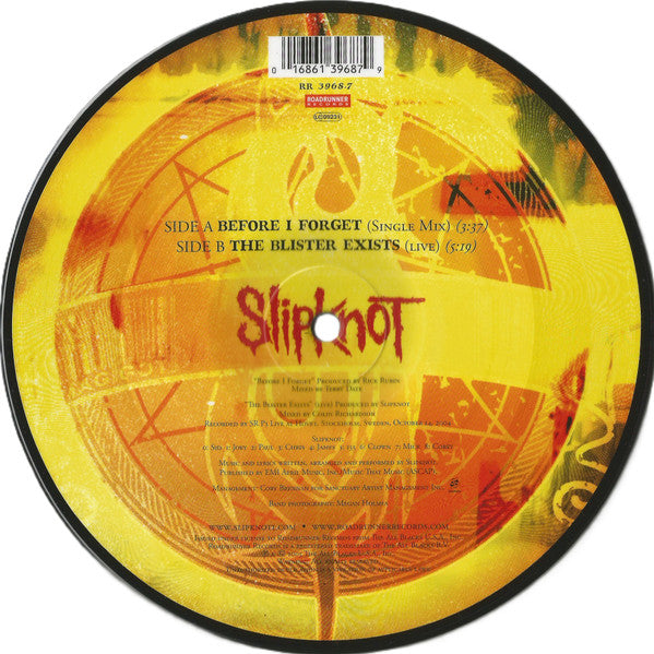 Slipknot : Before I Forget (7", Single, Ltd, Pic, 1/2)