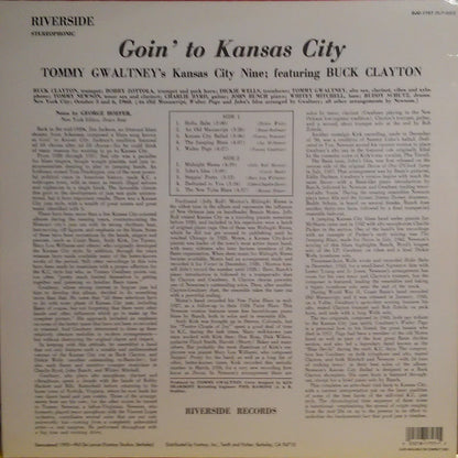 Tommy Gwaltney's Kansas City Nine Featuring Buck Clayton : Goin' To Kansas City (LP, Album, RE, RM)