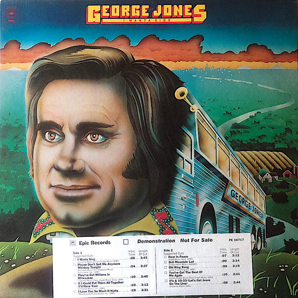 George Jones (2) : I Wanta Sing (LP, Album, Promo)